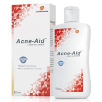 Acne Aid 100 ml. สบู่เหลวล้างหน้า (สีแดง-ฟ้า)