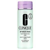 Clinique All About Clean Liquid Facial Soap Mild Dry combination 200ml./คลินีกข์ สบู่เหลวล้างหน้า เจลล้างหน้าคลินีกข์