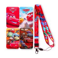 hot！【DT】♕  Cars Boys Bank Card Holder Business Badge Frame Employee Cover Student Lanyard ID