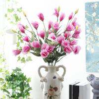 【DT】 hot  Fake Flower Eustoma Home Decoration Vivid Long-lasting Reusable Simulation Flower 7 Head