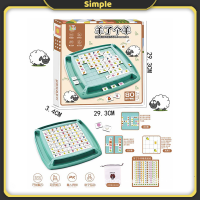 เกมกระดาน Scrabble 80ชิ้นกระเบื้องเด็กไบรอันฝึกอบรมเกมปริศนา