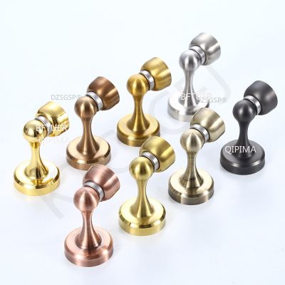 Door Strong Magnetic Toilet Door Absorber Anti-collision Door Block Ground Door Baffle Hardware Absorber Stainless Steel Door Hardware Locks