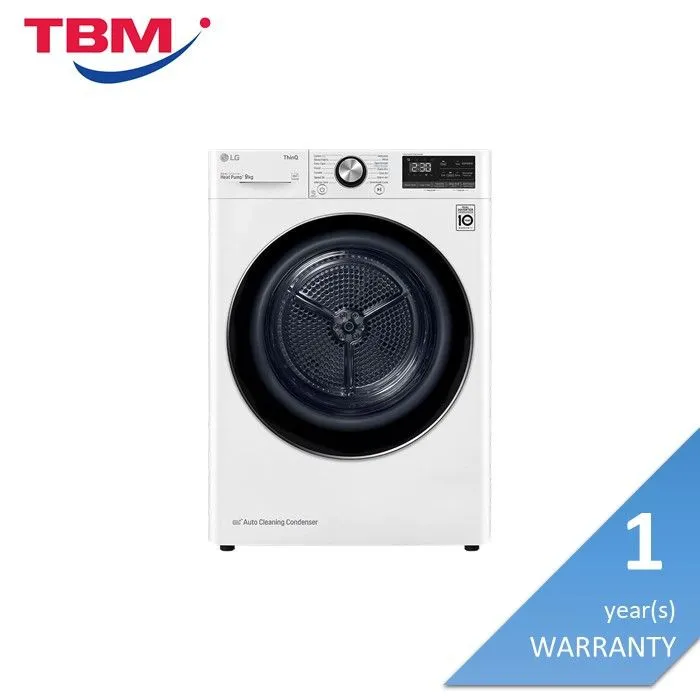LG VDH9066WS Dryer 9.0 KG Dual Inverter Heat Pump Lazada