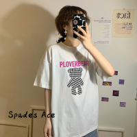 Spades Ace เสื้อครอป เสื้อยืด ชุดเซ็ทผู้หญิง ชิค นุ่มนวล ทันสมัย คลาสสิค WTX23934HF 39Z230925