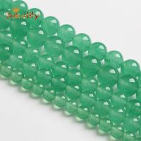 Natural Malachite Green Chalcedony Beads Jades Round Beads For Jewelry Making Diy Bracelet Accessories 4 6 8 10 12 14mm 15 quot; Inch