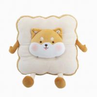 MINISO เบาะรองนั่ง น้องสัตว์กับขนมปังแผ่น Cartoon Series Sliced Bread Design Seat Cushion