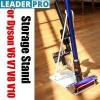22×35.5×59.8cm Metal Solid Rack Household Support Floor-Standing Vacuum Cleaner Storage Rack for Generic Stick Cleaner  Black/White