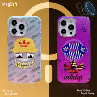 แม่เหล็กแฟชั่นแบรนด์ยอดนิยมสำหรับ IPhone 14 13 12 11 Pro Max แบรนด์ใหญ่หมวก Adidas เคสโทรศัพท์มีลายริมฝีปาก