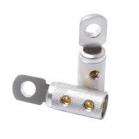 Pack of 2 Screw Power Ring Terminal 4GA Gauge 5/16 Hole Connector Coupler