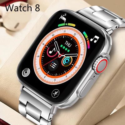 ZZOOI Smart Watch Men Women IP68 Waterproof SmartWatch Bluetooth Call Wristwatch NFC Wireless Charging For Apple Watch Series 8 Ultra