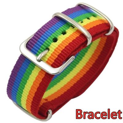 Delysia King Unisex Trendy Rainbow Couple Bracelet Simplicity Temperament Multicolor Wrist Band Birthday Present Wireless Earbuds Accessories