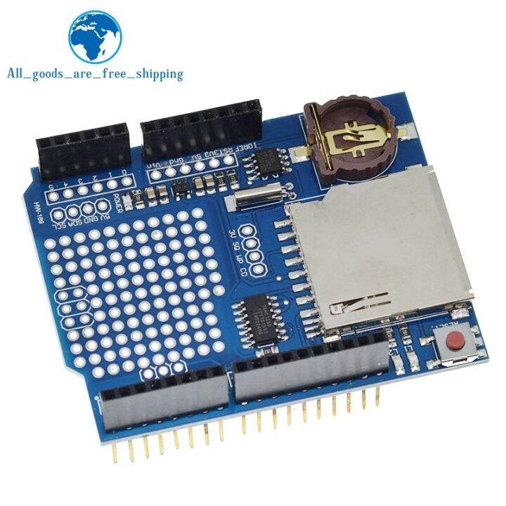 TZT Data Logger Module Logging Recorder Shield V1.0 for Arduino UNO SD ...