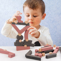 Wooden Stacking Blocks Creative Shape Balancing Learning And Educational Construction Building Toys Set For Kids For Children