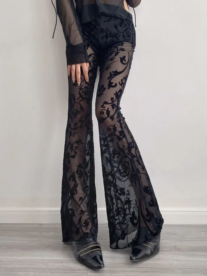 Witch Queen Lace Bell Bottoms