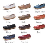 Ready Stock lat Shoes Genuine Leather Plus Size 44 Casual Loafers