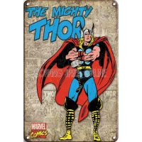 Wall Décor tin sign spot stocks Vintage Superhero Tin Plates Metal Sign，size：20X 30cm