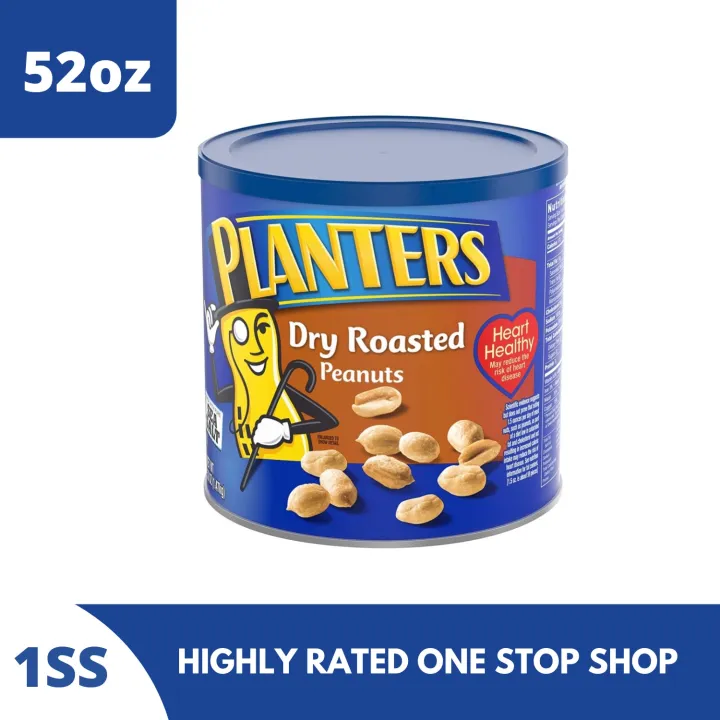 Planters Peanuts Heart Healthy Dry Roasted & Salted 1.47kg Lazada PH