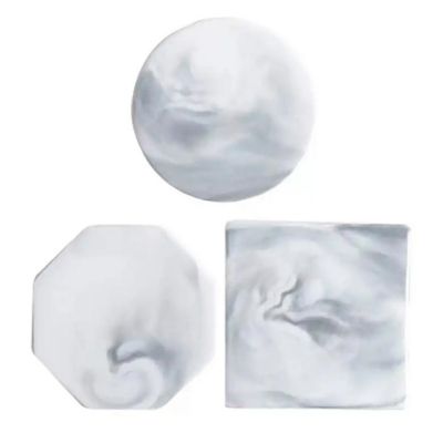 【CW】 Marble Coaster Resistant Saucer Luxury Mats Table
