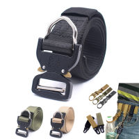 Outdoor Nylon Belt Tactical Military Army Metal Buckle Canvas Waistband Cowboy Jeans Sport Hunting Hiking Adjustable Belt