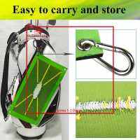 [Arrive 1-3 Days] Golf Hitting Cushion Non-woven Batting Ball Path Memory Pads Tear-resistant Golf Batting Practice Cushions Reusable Practical Golf Equipment