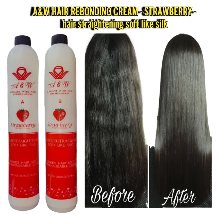 a&w strawberry hair rebonding set 900ML Lazada PH