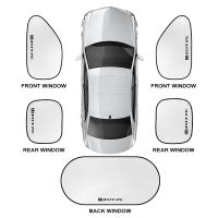 บล็อกที่คลุมกันแดดหน้าต่างรถ5ชิ้นอุปกรณ์เสริมภายนอกรถยนต์รังสียูวีสำหรับ Zotye E200 2008 5008 M300 T200 T300 T500 T600ที่บังแดด T700