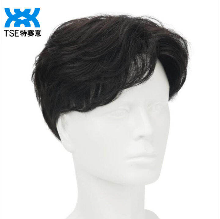 TSE Real Wig for men True Hair Korean-style Handsome Middle Length ...