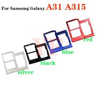 สำหรับ Samsung Galaxy A31 A315F A41ซิมช่องเสียบบัตร A415F ที่ใส่ถาดซ็อกเก็ตซิมเครื่องอ่านการ์ด LKT37124อะไหล่ทดแทน