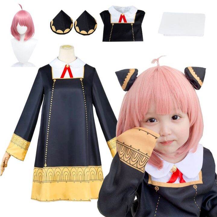 Kids Anime Spy X Family Cosplay Anya Forger Cosplay Costume Cute Dress ...