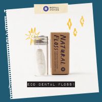 โปรโมชั่น+++ Refill Station ไหมขัดฟัน ไหมแท้ ไม่ผสมพลาสติก เติมได้ 100% Natural Silk Dental Floss (30m) ราคาถูก ไหม ขัด ฟัน ไหมขัดฟันน้ำ ไหมขัดฟัน ด้าม