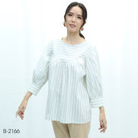 MIKIKO Blouse MI-B2166 ลินิน เรย่อน แขนยาว IGPU22-2