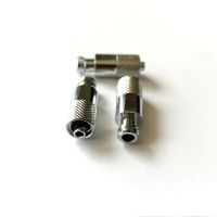 Chromium Plated Brass Needle Connector Syirnge Dispensing Adapter Male To Female Luer Lock Connector