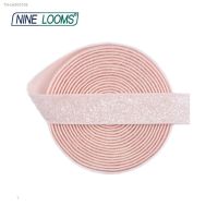 ❀ NINE LOOMS Metallic Glitter Elastics 5/8 15mm Spandex Webbing Band Bracelet Hair Tie Headband Tutu Dress Sewing Trim 1 3 5 Yard