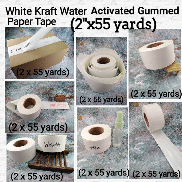 Custom Printed Water-Activated Gummed Kraft Paper Tape for Carton