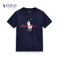 เสื้อยืดพรีเมี่ยมHH Ralph Laurenn/Ralph Laurenn ฤดูใบไม้ผลิ Big Ponyy เสื้อยืด RL35069 เสื้อยืดผ้าฝ้าย