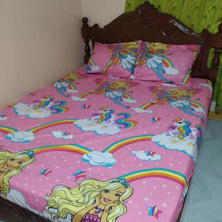 barbie cotton bed sheets