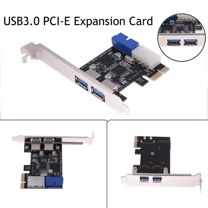 Usb 3.0 Pcie Expansion Card Adapter 2 Port Usb3.0 Hub Internal 20pin