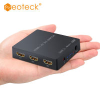 Neoteck 3พอร์ตสวิตช์ที่รองรับ HDMI รองรับ4K 3D 3 In 1 Out ฮับที่รองรับ HDMI พร้อมรีโมทคอนล IR สำหรับ PS3 Blu-Ray DVD