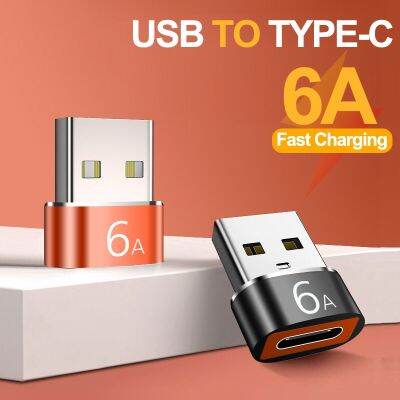 6A USB To Type C OTG Adapter USB 3.0 Male To Type C Female Data Converter for Samsung Xiaomi MacBook USB-C Charging Connector