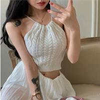 Sleeveless vest Crop top Womens fashion V728