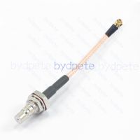 ✑ IPX IPEX UFL U.FL Plug Original to QMA Female Bulkhead Waterproof RG178 RF 50ohm bydpete