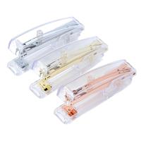 Clear Acrylic Stapler  Stationery Effortless Standard Stapler Manual Stapler Desktop Stapler for School Office Home Student Staplers Punches