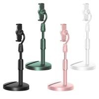 Desktop Phone Holder Stand Tablet Holder Phone Stand Adjustable Stable Telescopic Double Slots Phone Organizer Frosted Anti-Rust Mobile Stand For Dining Rooms Bedrooms Homes capable