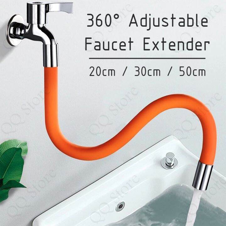Faucet Extension Extender Rotating Water Tap Extension Pipe Kitchen