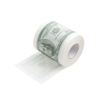 1 Roll 2 Ply NEW Novelty Funny 100 Dollar Money Printed WC Bath Funny Toilet Paper Tissue Bathroom Supplies Gift FOR Home