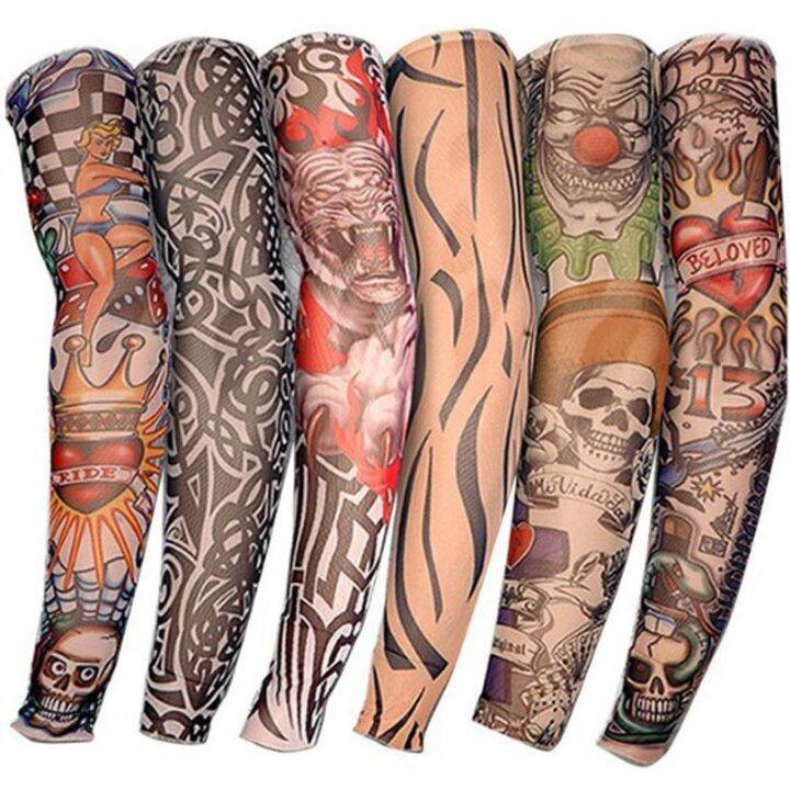 arm-warmer-unisex-quick-dry-uv-protection-outdoor-temporary-fake-tattoo-sleeve-running-arm-skin-protective-nylon-tattoo-sleeves-sleeves