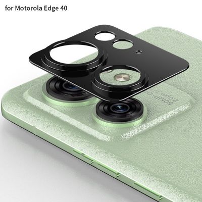 เลนส์กล้องถ่ายรูปอะลูมินัมอัลลอยปกป้องหน้าจอสำหรับ Motorola Moto Edge 40 Pro ฝาครอบกล้องโลหะสำหรับ MOTO Edge40 40Pro วงแหวนด้านหลัง