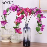 【DT】 hot  High-end simulation flower 78cm single bougainvillea fake flower wedding home photography decoration landscaping environment