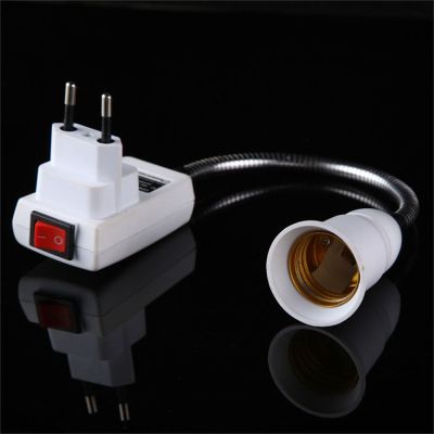 WARM LIFES High Quality LED Light Lamp Flexible Switch Extension Holder with Socket Converter E27 Lamp Bulbs Adapter