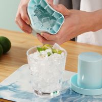 hot【cw】 Cup Mold Cubes Tray Food Grade Quickly Silicone Maker Whiskey Beer